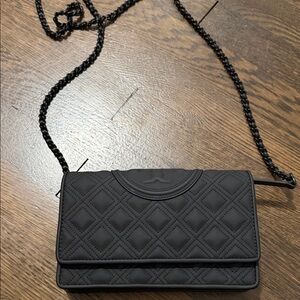 Tory Burch Black Quilted Crossbody Bag